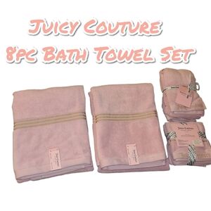 Juicy Couture Blush Pink & Gold Bath Towel Collection